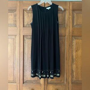 Calvin Klein Black Dress with Gold Trim